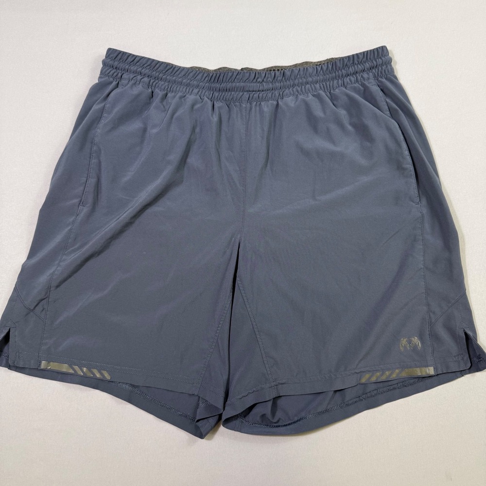 Kuiu Training Shorts Mens XL Blue Wicking Antibacterial Mesh Lined Stretch EUC